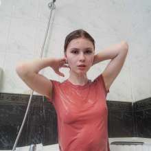 Wet Live Team: Nastya's Clothes and Hair Shone from Getting Wet!