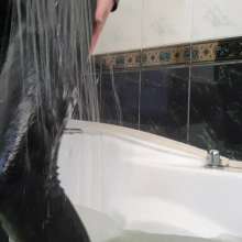 Wet Live Team: Nastya's Clothes and Hair Shone from Getting Wet!