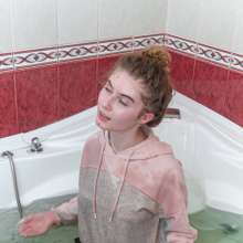 Wet Live Team: Nastya Takes a Pleasant Bath, Washes Hair, She Is in Foam!