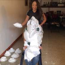 RevSlymsford: Nathalie's Pie Punishment: a 45 Pie Non-Stop Barrage