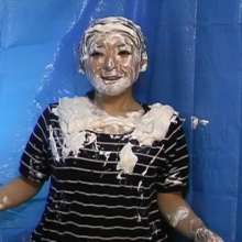 Alumi: Pie Princess Mai--barefoot, gooey and sloppy as hell in Pie Lottery