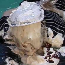 Alumi: Pie Princess Mai--barefoot, gooey and sloppy as hell in Pie Lottery
