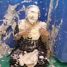 Alumi: Pie Princess Mai--barefoot, gooey and sloppy as hell in Pie Lottery