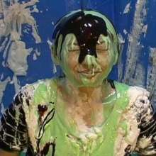 Alumi: Pie Princess Mai--barefoot, gooey and sloppy as hell in Pie Lottery