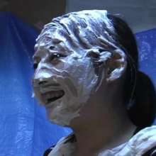 Alumi: Pie Princess Mai--barefoot, gooey and sloppy as hell in Pie Lottery