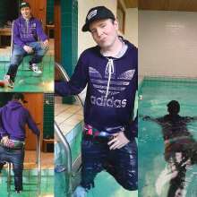 vstyle83: Pool Time in Jack and Jones Jeans and Nike Jordans