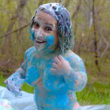 messyhot: Sassee Cassee and Larzstord Cake Smashing Birthday