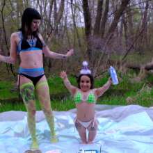 messyhot: Sassee Cassee and Larzstord Cake Smashing Birthday