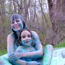 messyhot: Sassee Cassee and Larzstord Cake Smashing Birthday