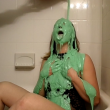 Slimed Models: Angela's First Sliming Now Available on the $25 Tier on Slimed Models
