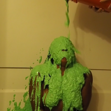 Slimed Models: New Model Lunar Gets the Nasty Green Slime Nude