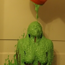 Slimed Models: New Model Lunar Gets the Nasty Green Slime Nude