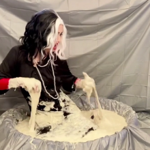 Slimed Models: LaRae Parodies Not One but two Cruella Messy Scenes!