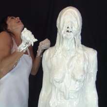 Jayce: Sirena Spoofed into a Statue Nude, Then Paint by Me!+pic Set