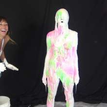 Jayce: Sirena Spoofed into a Statue Nude, Then Paint by Me!+pic Set