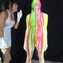 Jayce: Sirena Spoofed into a Statue Nude, Then Paint by Me!+pic Set