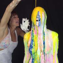 Jayce: Sirena Spoofed into a Statue Nude, Then Paint by Me!+pic Set