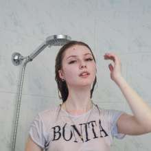 Wet Live Team: Soap + Shower + Bathing Nastya in a Transparent T-shirt?