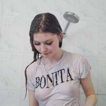 Wet Live Team: Soap + Shower + Bathing Nastya in a Transparent T-shirt?