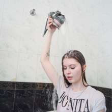 Wet Live Team: Soap + Shower + Bathing Nastya in a Transparent T-shirt?