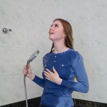 Wet Live Team: Soap + Shower + Bathing Nastya in a Transparent T-shirt?