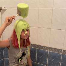 Top Messy Girls: The Doll Pours Slime on Itself!