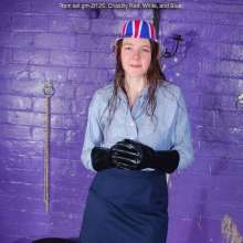 DungeonMasterOne: Chastity in red, white, blue, and jubilee custard!