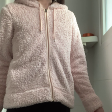 ombreflou: messy fleece jacket
