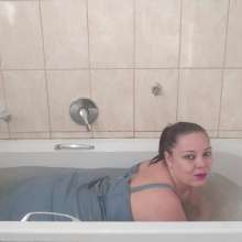 Darkabyss445: Denim Dress Gets Soaking Wet