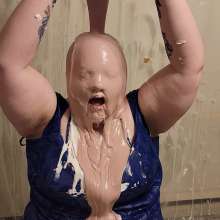 curiousvixen84: Dress, Nylons, Whipped Cream and Slime