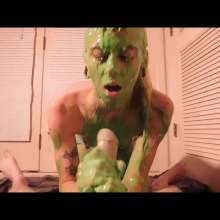 RevSlymsford: Kaydens Slimed Whilst Giving A Handjob