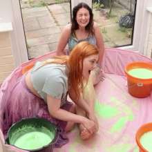 ErinMoore: Lottii Gets Revenge on Erin, Feet Tickled Then Gunged
