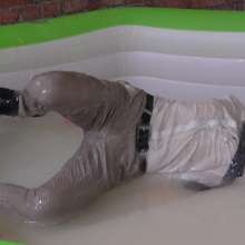 WamtasticUK: Lucas Hands Tied Dunking for Rings in Clear Gunge