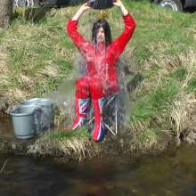 DungeonMasterOne: Maude Red Boilersuit Buckets