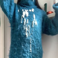 ombreflou: messing up big mohair sweaters
