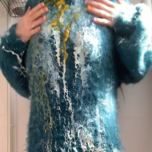 ombreflou: messing up big mohair sweaters