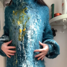 ombreflou: messing up big mohair sweaters