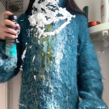 ombreflou: messing up big mohair sweaters