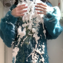 ombreflou: messing up big mohair sweaters