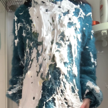 ombreflou: messing up big mohair sweaters