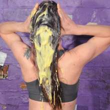 DungeonMasterOne: Messy Lucia's Grey Running Pants