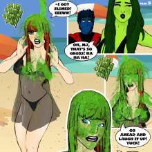 rtgdes1gner: Comic of SheHulk and mj enjoying the beach.