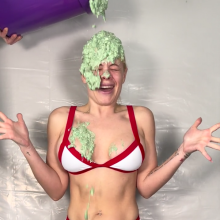 Slimed Models: Kelsey Finally Gets Her Comeuppance: A Humiliating Green Fish Slime