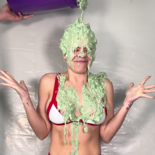 Slimed Models: Kelsey Finally Gets Her Comeuppance: A Humiliating Green Fish Slime