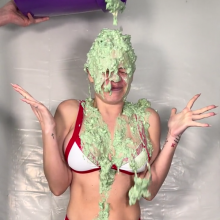 Slimed Models: Kelsey Finally Gets Her Comeuppance: A Humiliating Green Fish Slime