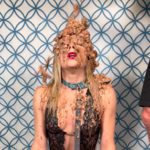 Slimed Models: Erin Slimed With Cat Food and Dog Food