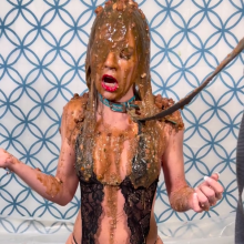 Slimed Models: Erin Slimed With Cat Food and Dog Food
