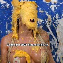 SlapstickStuff: Elly (aka Misty) Makes A Sexy/ Skimpy/ Sloppy Return to SlapstickStuff!