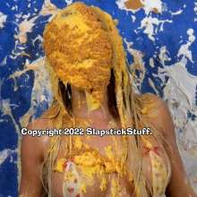 SlapstickStuff: Elly (aka Misty) Makes A Sexy/ Skimpy/ Sloppy Return to SlapstickStuff!