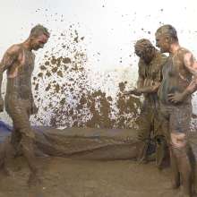 WamtasticUK: Ste and Freddie Singlet Wrestling in the Mud Pit